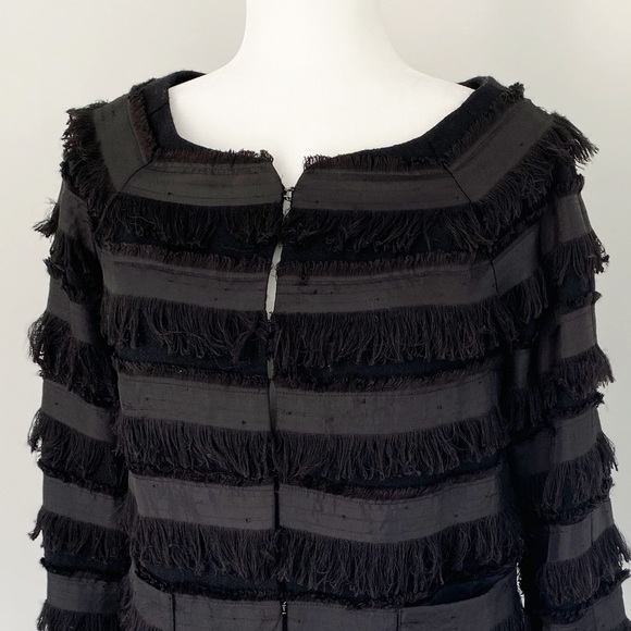Elizabeth and James Wool Fringe-Trimmed Jacket Sm - Picture 3 of 6